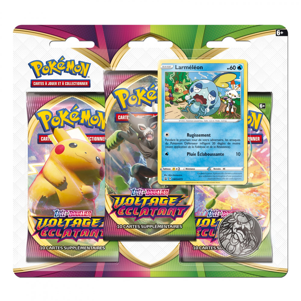 Pokémon - Epée et Bouclier – Tripack Voltage Eclatant EB04 (3 booster)