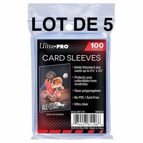 5x Sleeve ultra pro x100