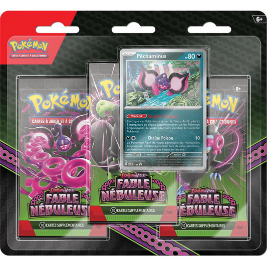 Pokémon - Ecarlate et Violet  – Tripack Fable Nébuleuse (3 booster)