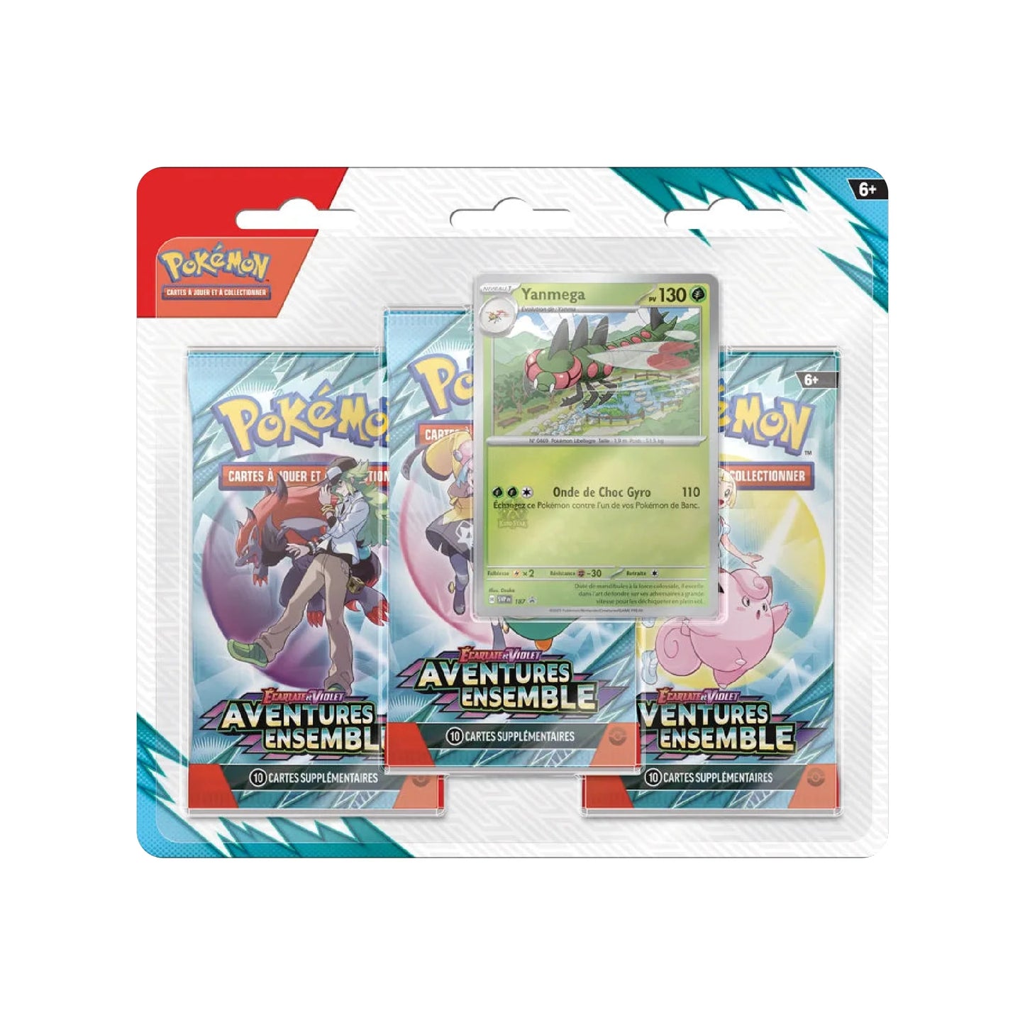 Pokémon - Écarlate et Violet – Tripack Aventures Ensemble EV09 (3 boosters)